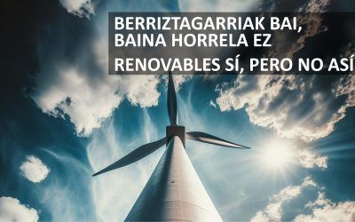 Sopuerta exige suspender los proyectos eólicos hasta aprobar el Plan Territorial Sectorial de Energías Renovables de Euskadi